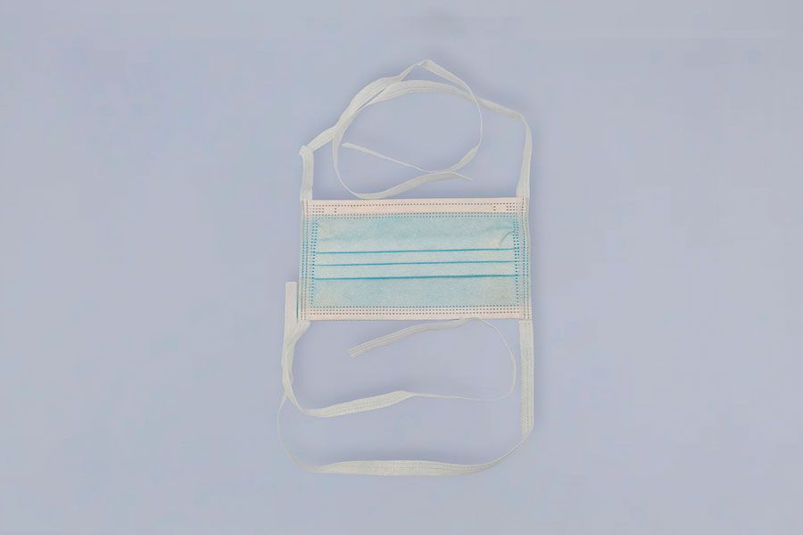 Three-Ply Construction Safe Comfortable Face Mask Tie-On